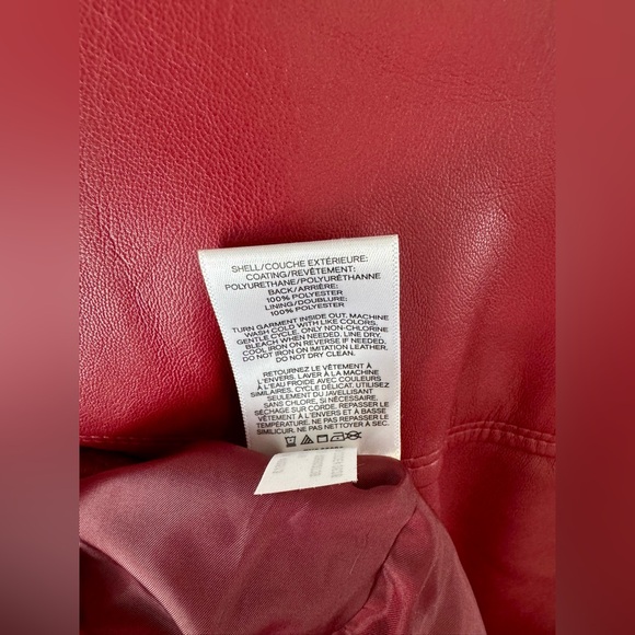 NEW WITH TAGS Express Faux Vegan Leather Moto Jacket - Picture 4 of 4